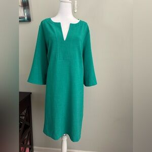 Danillo Boutique Women Pull On Casual tunic Dress 3/4 Sleeve Green Bohemian 18